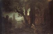Claude Lorrain Landscape with the Temptations of St.Anthony Abbot oil painting